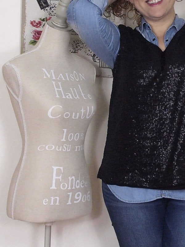 VerdementaBlog casual outfit curvy top paillettes Fiorella Rubino- curvyblogger -5