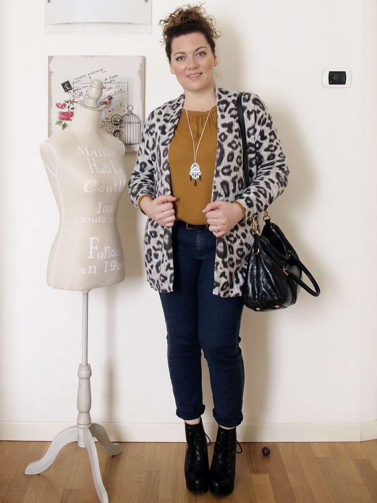 VerdementaBlog outfit curvy cardigan leopardato H&M-4