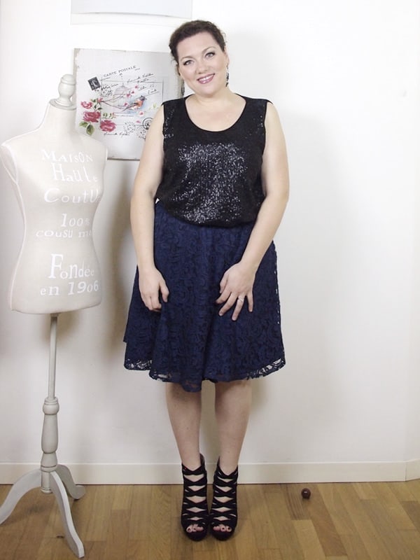 VerdementaBlog outfit curvy top paillettes Fiorella Rubino-gonna midi-tacchi alti-curvyblogger -15