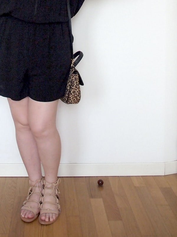 outfit curvy taglia 46-48 con tuta intera corta