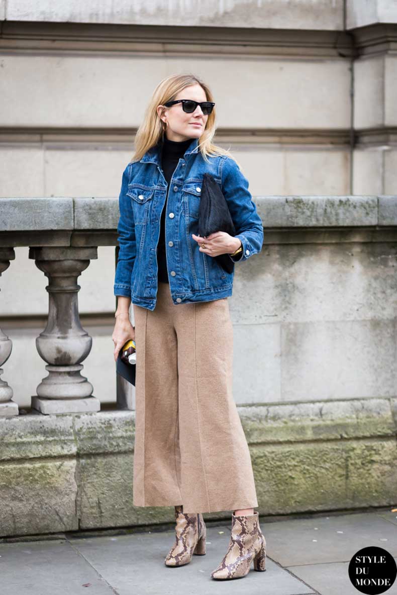 come abbinare i pantaloni culotte in inverno