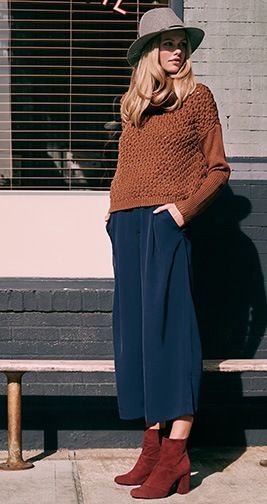 come abbinare i pantaloni culotte in inverno