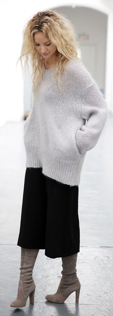 come abbinare i pantaloni culotte in inverno