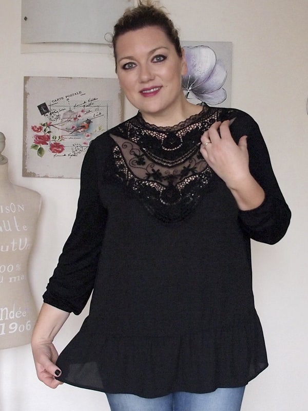 blusa vittoriana OVS curvyglam