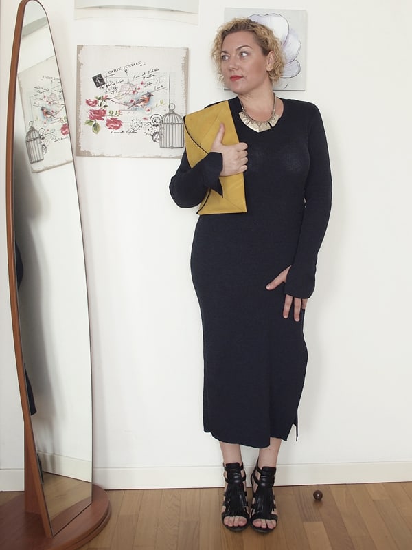 Verdementa Blog: outfit curvy con abito in maglina aderente