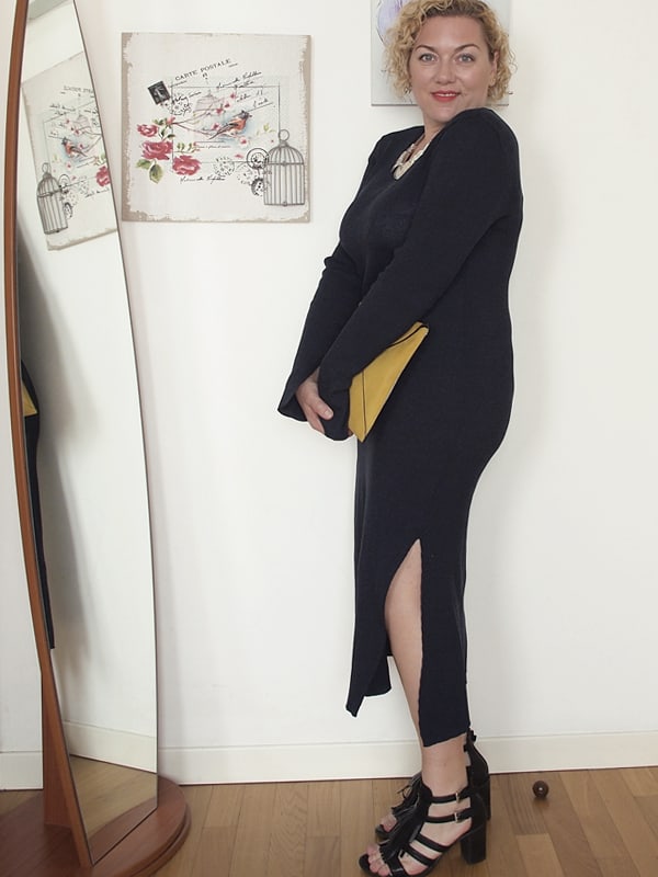 Verdementa Blog: outfit curvy con abito in maglina aderente