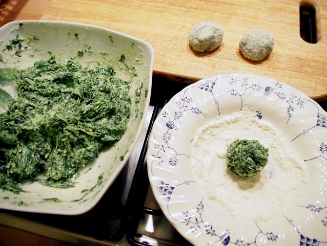 ricetta gnudi ricotta e spianci