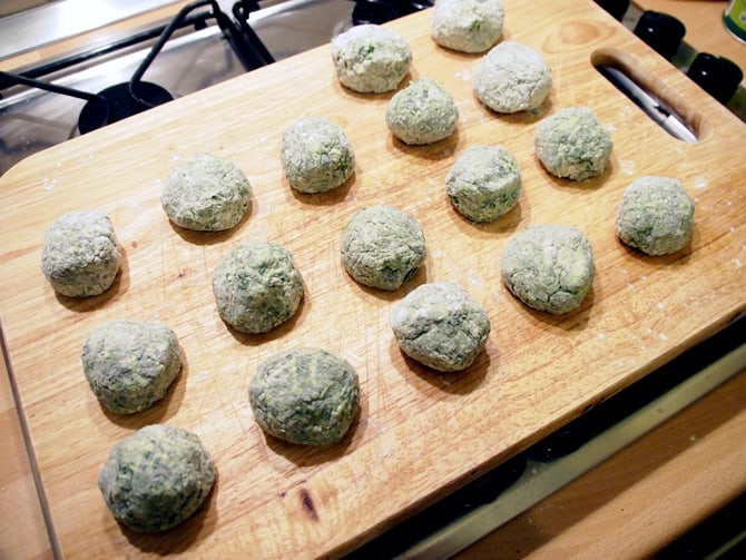 ricetta gnudi ricotta e spianci
