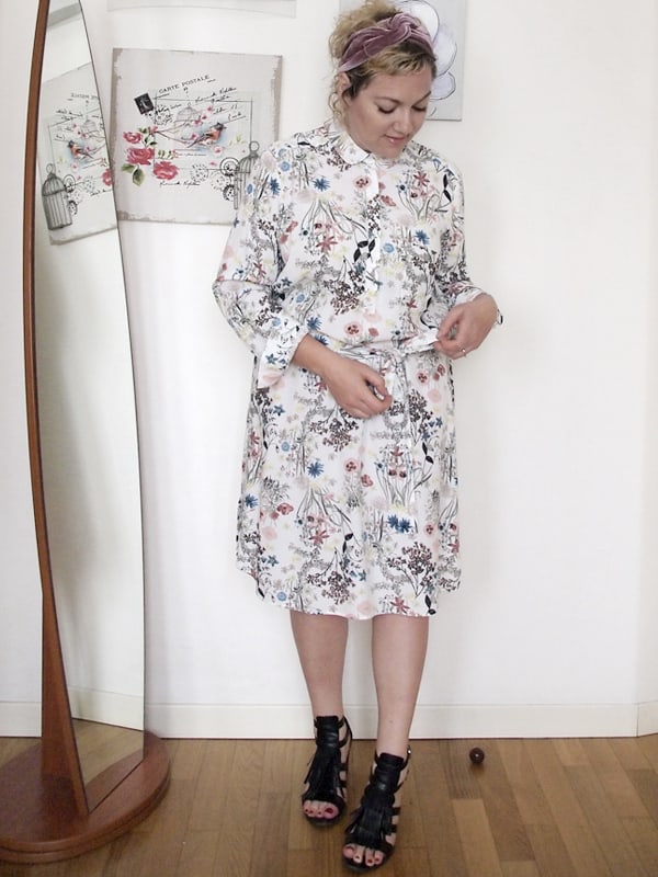 Verdementa Blog Curvy, outfit curvy taglia 46-48 con abito longuette a fiori