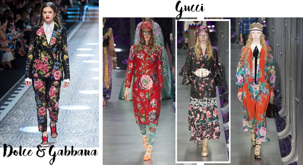 Tendenze moda autunno inverno 2017-18, fiori