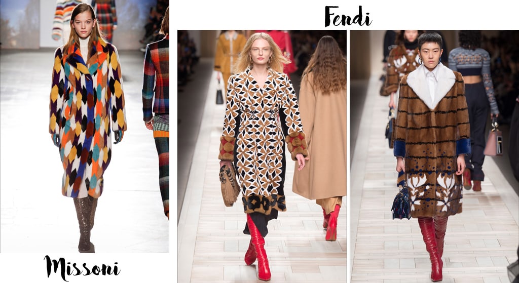 Tendenze moda autunno inverno 2017-18, pellicce colorate