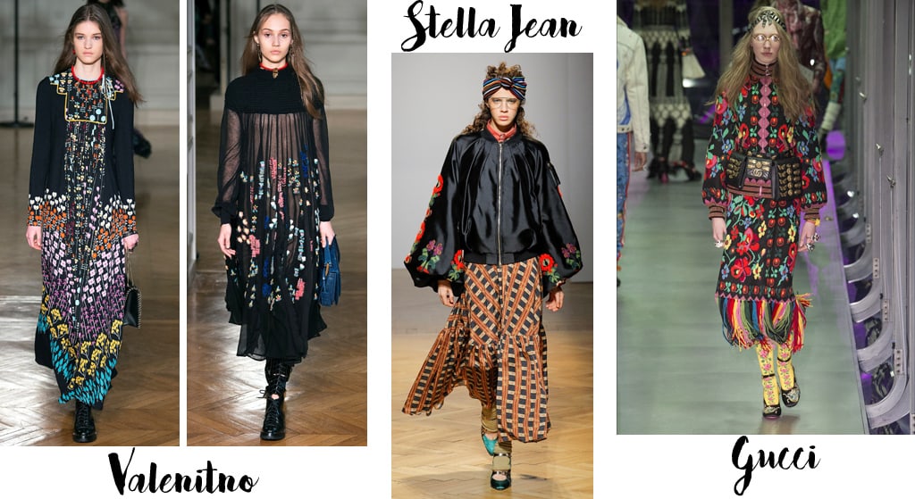 Tendenze moda autunno inverno 2017-18, folk