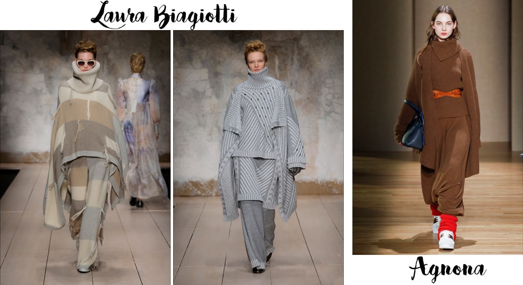 Tendenze moda autunno inverno 2017-18, maglieria oversize